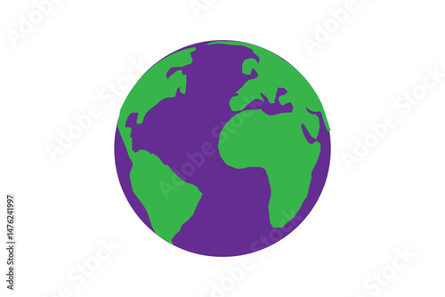 Globe icons set. Planet earth symbol collection. World planet earth icon line and flat style - stock vector.