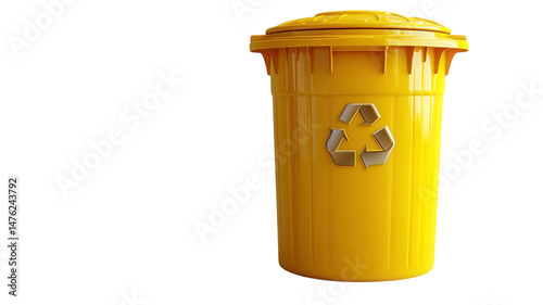 trash bin on a transparent background 