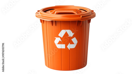 trash bin on a transparent background 