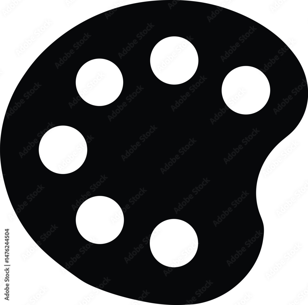 Fototapeta premium palette icon vector illustration