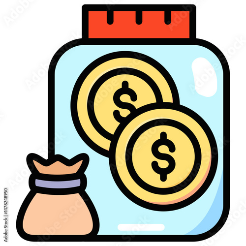 Savings Jar Icon