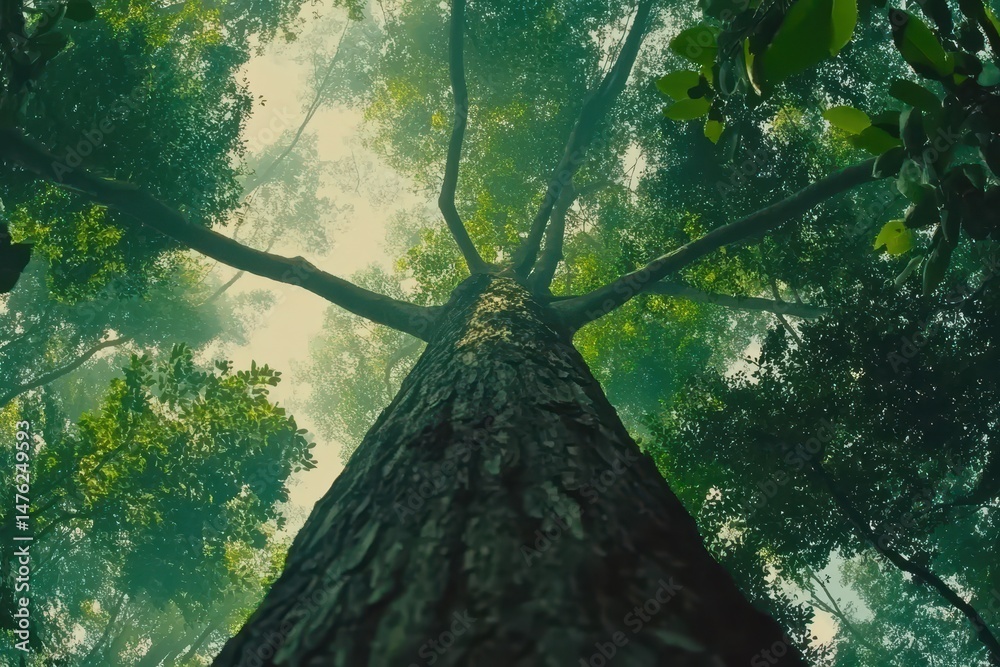 Naklejka premium Majestic forest canopy