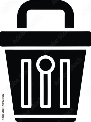 shredder secure disposal icon vector illustration