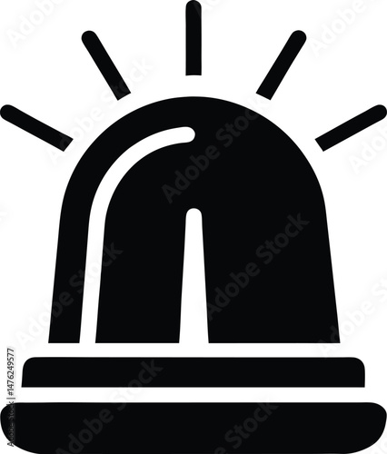 siren emergency icon vector illustration