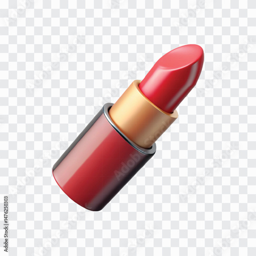 Lipstick Icon Render | Makeup Cosmetic PNG | Beauty Product Illustration

