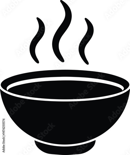 soup steaming icon vector illustration