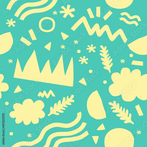 Abstract background with hand drawn pattern design