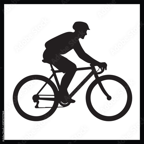 Silhouette Cycling clipart