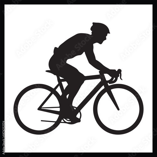 Silhouette Cycling clipart