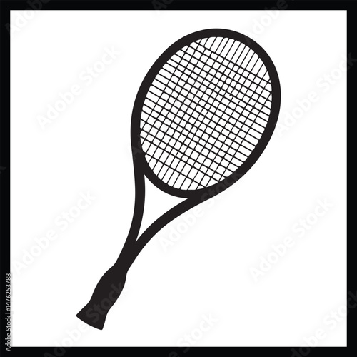 Silhouette Racquet Sports clipart white background