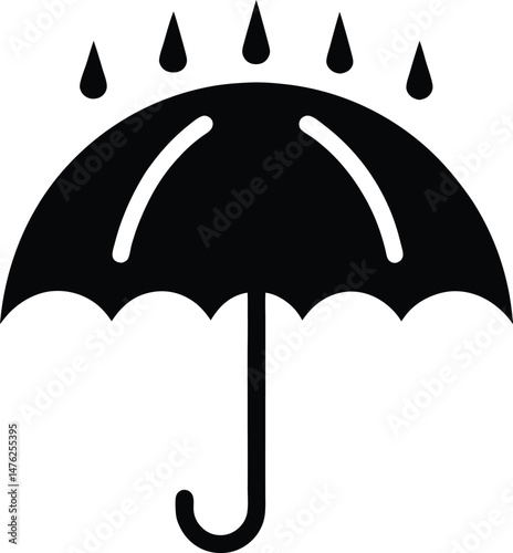 umbrella rain icon vector illustration