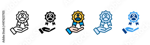 Customer Success Icon Set Multiple Style Collection