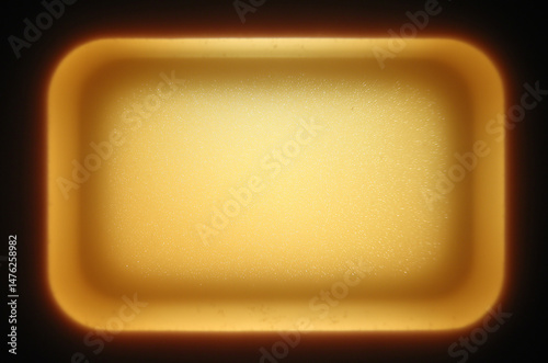 Golden Tray with Illumination: An alluring, gently lit gold tray is captured in a studio shot, evoking a sense of value and intrigue.