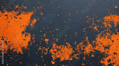 Abstract Color Blend: This visually striking abstract composition features a dynamic blend of orange and black hues, offering a modern and artistic aesthetic.