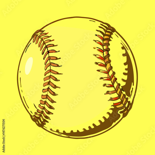 baseball ball vector illustration