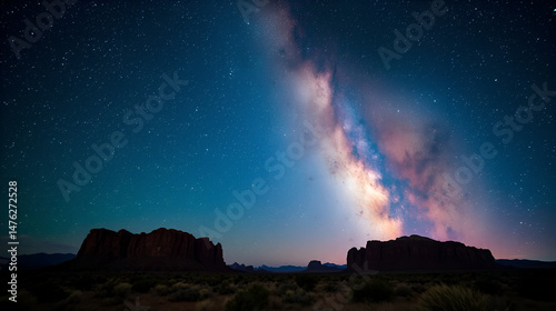 the wonderful night sky above new mexico desert
