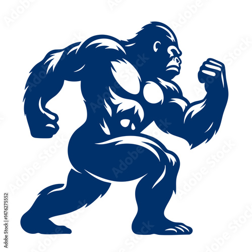 Majestic Gorilla A Powerful and Symbolic Vector Illustration