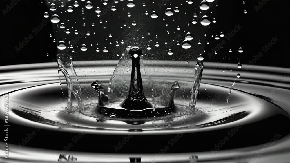 water drop splash