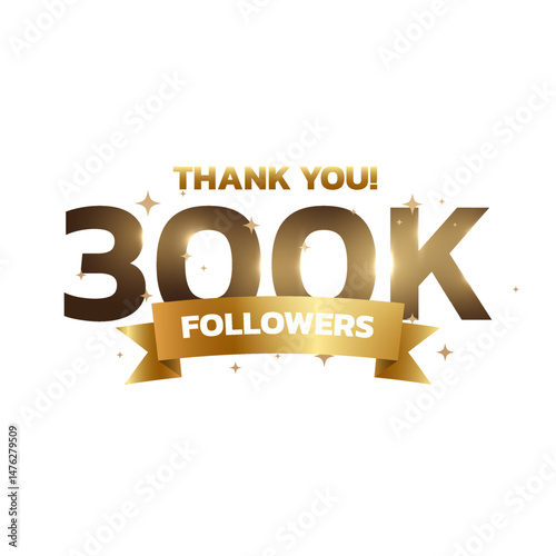 Thank you followers background, greeting for fans. Followers thank you background design.