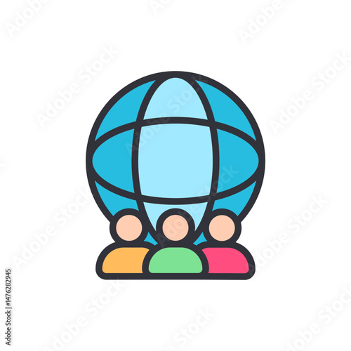Global Teamwork Symbolizes Connection Cooperation And Collaboration