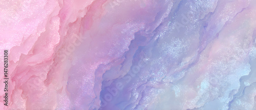 Pastel soft dusty blue purple lilac lavender orange abstract textured background with glittering crystals, high resolution digital art for print media