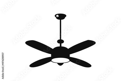 Propeller airplane vector illustration with fan and decoration elements on white background