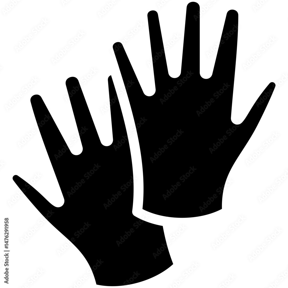 Obraz premium Exam Gloves Icon