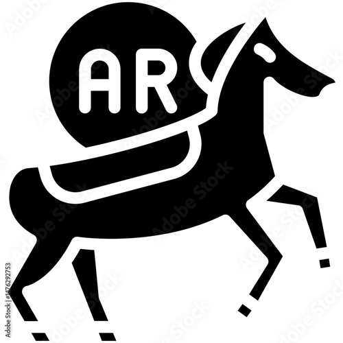 Ar Horse Riding Icon