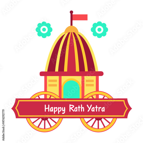 artistic,colorful,illustration,temple,rath,yatra,happy,festival,hindu,culture,india,graphic,poster,drawn,spiritual,celebration,religion,devotion,lord,chariot,vector,line,flat,traditional,color,icon,ha