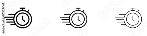 Express icons. modern minimalist symbol outline vector flat style