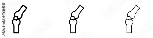 Bones icons. modern minimalist symbol outline vector flat style
