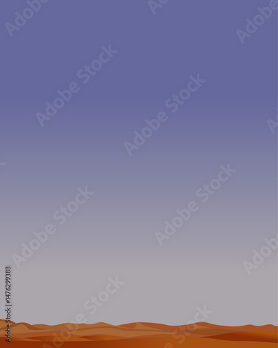 vast desert with clear sky suitable for Arabic background