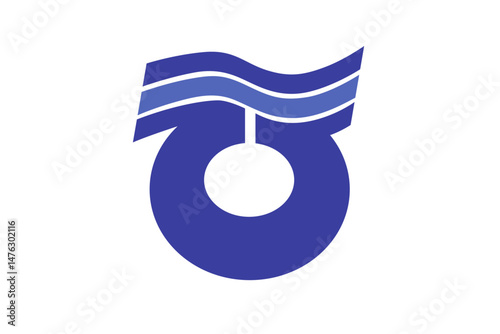 Flag of Higashiagatsuma, Gunma, Japan, Flag background. Vector illustration