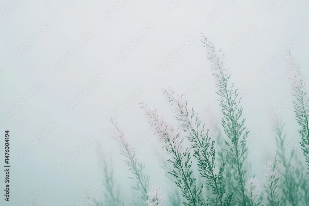 Obraz premium Misty meadow grasses