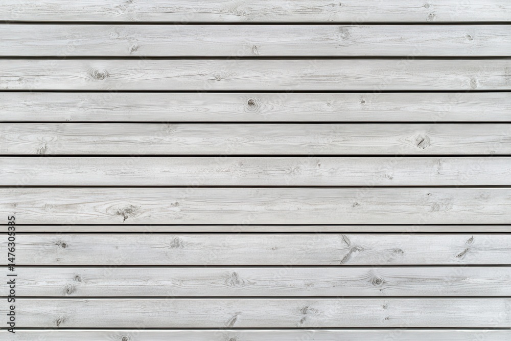 Naklejka premium Light Gray Horizontal Wood Plank Wall