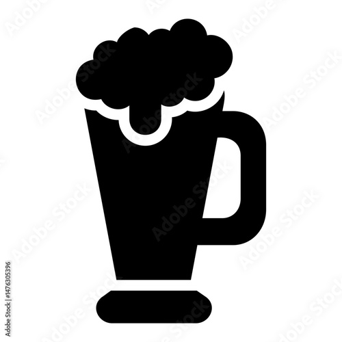 toasted beer Solid icon