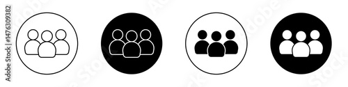 People flat illustration of vector icon on white background.