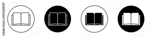 Open Book flat illustration of vector icon on white background.