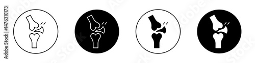 Joint flat illustration of vector icon on white background.