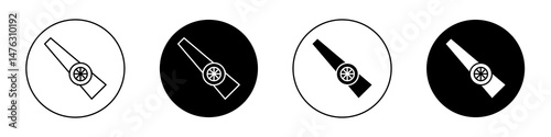Kazoo flat illustration of vector icon on white background.