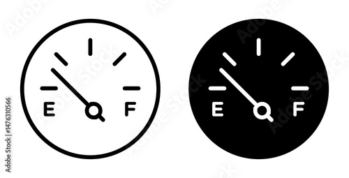 Gauge flat illustration of vector icon on white background.