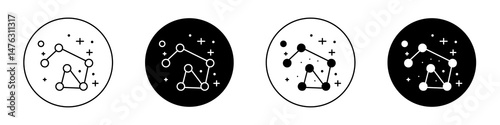 Constellation flat illustration of vector icon on white background.