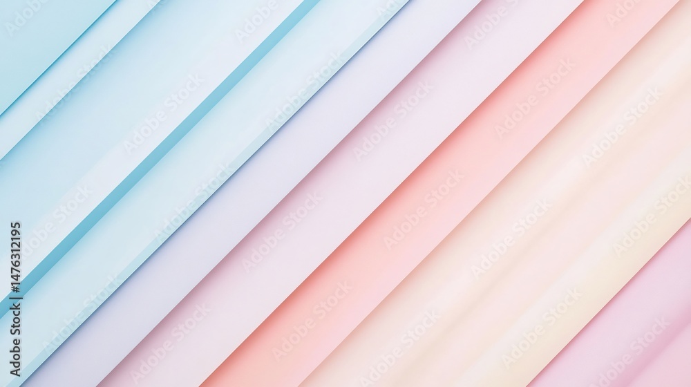 Obraz premium Light pastel background with soft diagonal gradients soothing and gentle ideal for wellness and beauty products overlay cut out on isolated transparent removed background