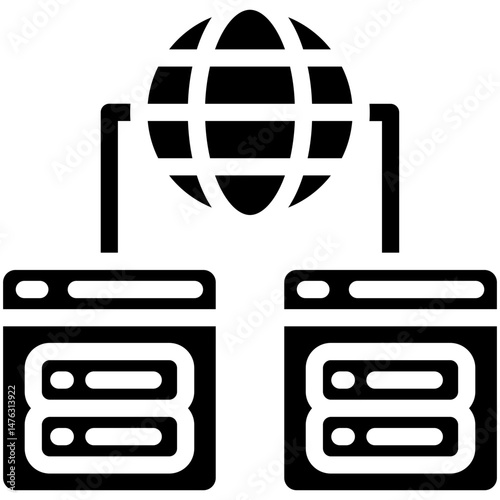 Shared Web Hosting Icon