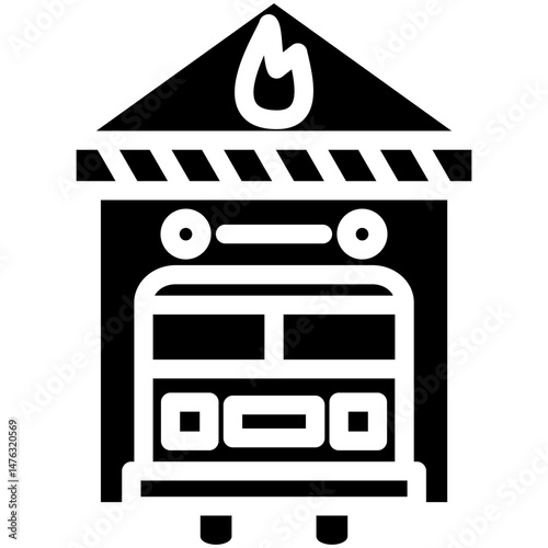 Fire Station Icon