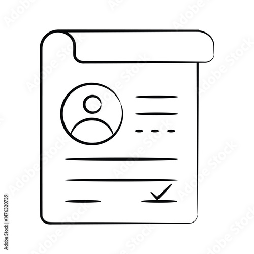 Get your hands on this doodle icon of admission form