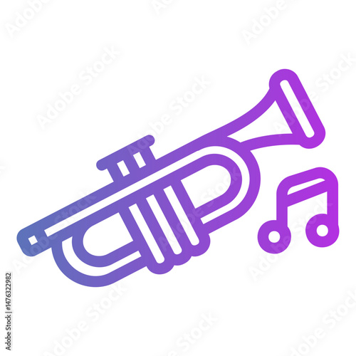 trumpet Gradient icon