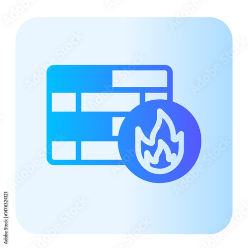 firewall gradient icon