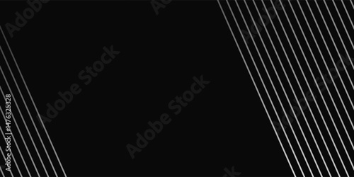 Black abstract background design. Premium stripe texture for banner  business backdrop. Dark horizontal vector template modern natural simple