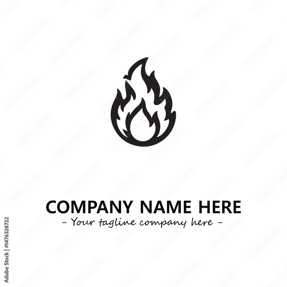 Fire Logo Company Design Illustration Vector Graphic Image Fire Logo Company Design Illustration Vector Graphic Image